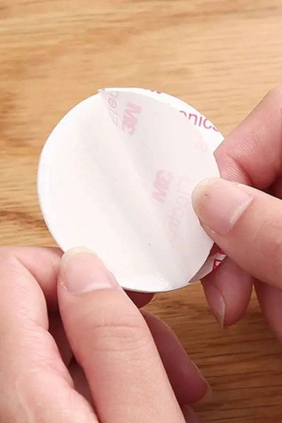 İnfeta 3 Adet Yapışkanlı Kapı Kolu Stoperi - Tamponu Duvar Koruyucu Silikon Tutucu Tampon