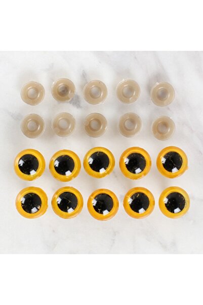 Marsilyan Loren 14 mm Yellow 5 Pairs Amigurumi Eyes