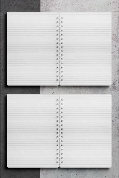 Miona A5 Spiral Hardboard Cover 120 Sheets Ruled School Notebook, Notebook