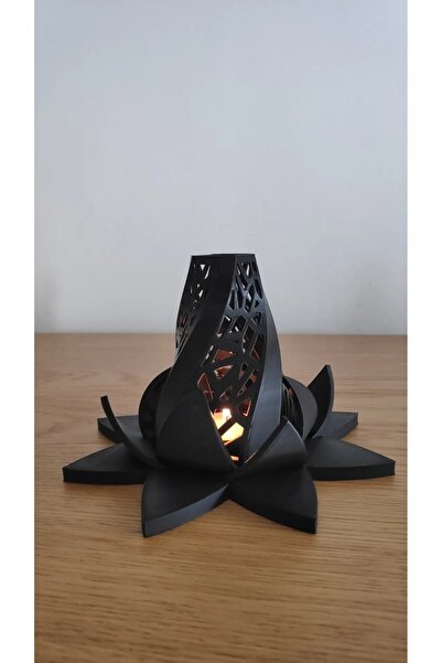 LOTUS ÇİÇEK GÖRSELLİ TEALİGHT MUMLUK