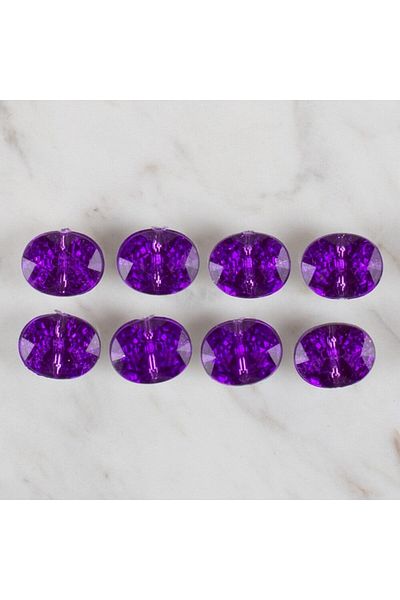 SAVA HOME COLLECTİON Loren Crafts Purple Button Set of 8 - 236