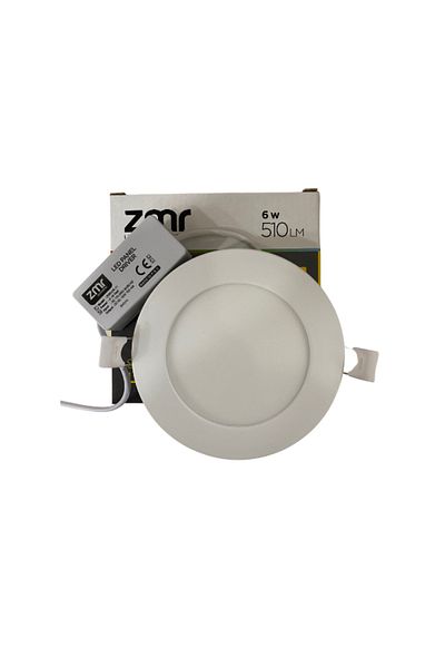 ZMR 2 Pieces 6 Watt Panel LED Spot| White 6500K - Metal Case - Ultra Thin