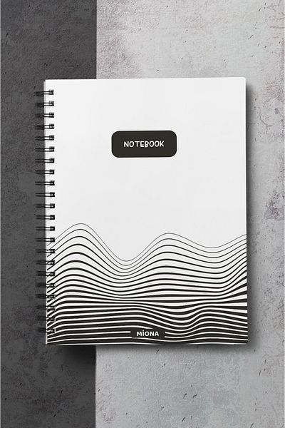Miona A5 Spiral Hardboard Cover 120 Sheets Ruled School Notebook