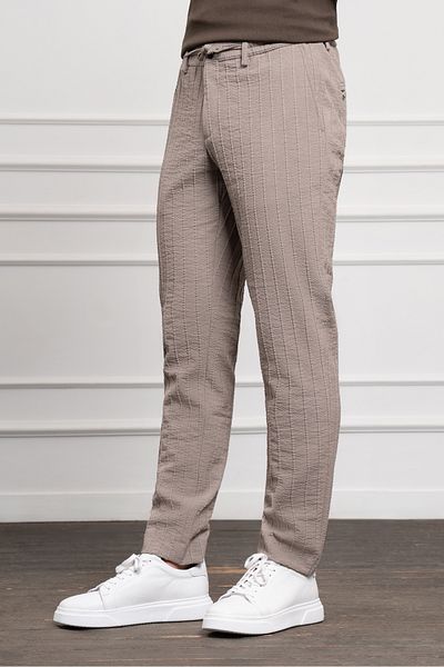 Morven Men's Mink Poliviskon Jogger Dynamic Fit Relaxed Cut Pants