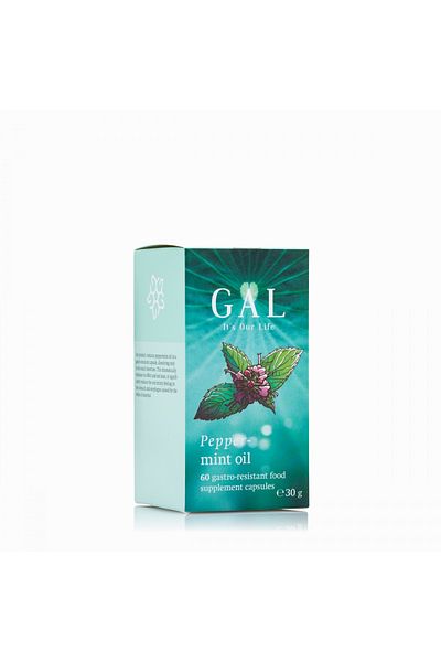 Gal Peppermint Oil, Digestion and Intestinal Transit, 60 Capsules