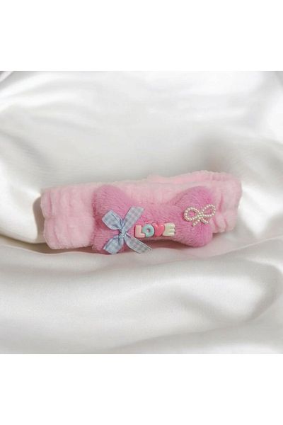 KANİNCHEN Banda de păr elastică pentru spălarea feței Super Soft Spa pentru femei