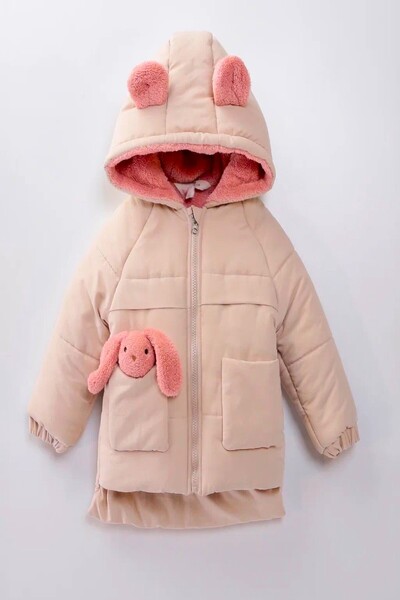 DeKuBaby YENİ Sevimli Oyuncak Baby Tavşanlı-İçi Kürklü Soft Kumaş Cepli Kapüş...