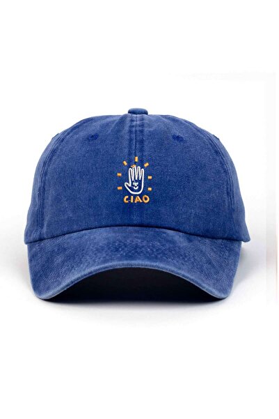 Braver Collection Ciao Nakışlı Yıkamalı Şapka