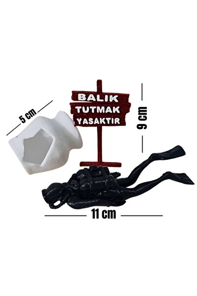 barsdepo Balık Tutmak Yasaktır - Bank ve Kırık Küp Akvaryum Dekoru- Akvaryum ...