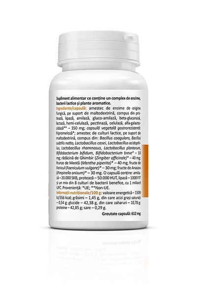 ZENYTH Digesthelp, 20 Capsules, Enzyme Complex, Probiotics & Plants, Maximum Digestion,