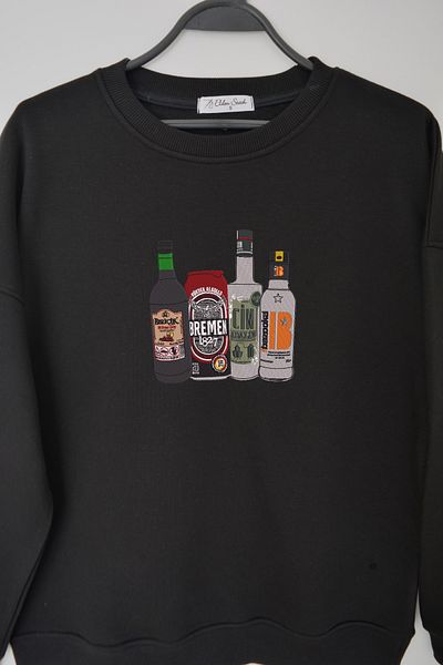 EldenStitch Hanorac oversize unisex brodat Bremen și mai mult