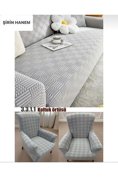 Şirin Hanem Sofa Cover Sofa Cover Salon Set 3 3 1 1