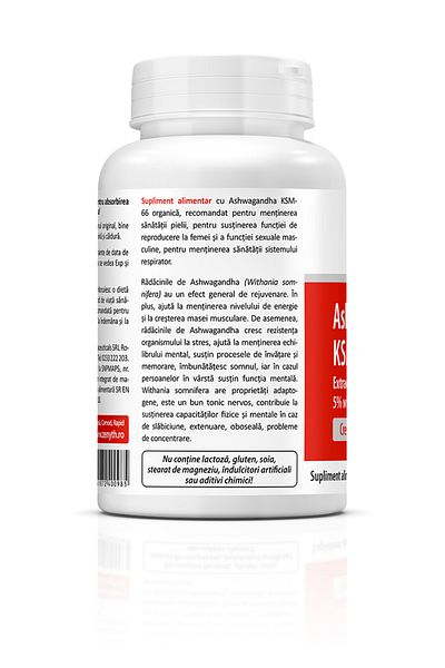 ZENYTH Ashwagandha Ksm-66, 60 Capsules, Stop Stress And Burnout Syndrome, 300 Mg/capsule,