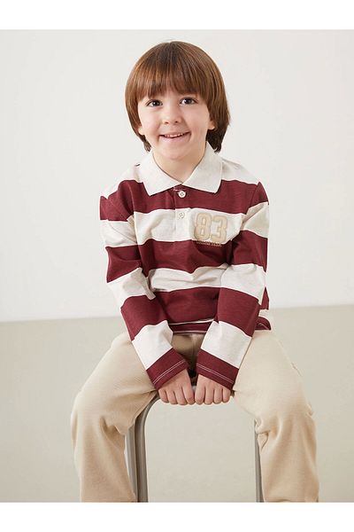 LC Waikiki Polo Neck Boys T-Shirts and Pants 2-Piece