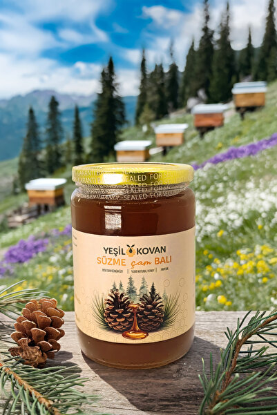 Yeşil Kovan Muğla Çam Balı 450 g – (Katkısız, Doğal, Hakiki)