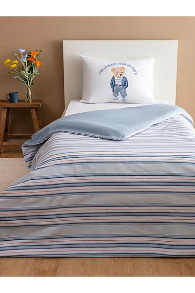 LC Waikiki Set de husă de pilota unică cu imprimeu Bear Teddy de sezon nou