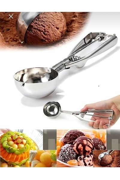 holy Steel Stainless Ice Cream Cookie Halva Presentation Spoon