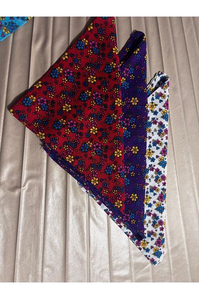 brako tekstil Flower Patterned Headscarf Turban - Multicolor Infinity Bandana Hair Accessory [1 Piece)