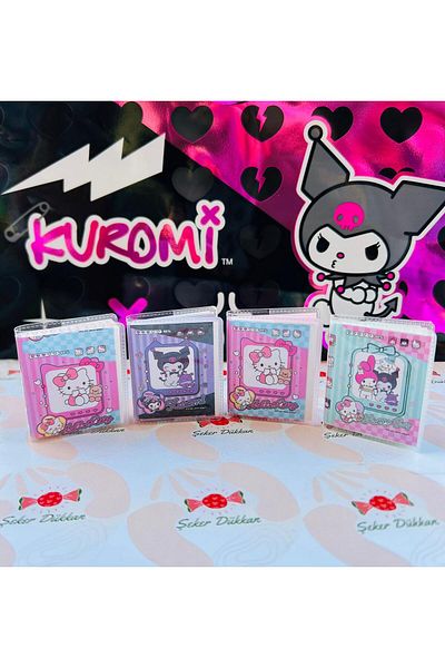 ÖZ KIRTASİYE Kuromi-Hello Kıty 4-Pack Mini Notebook (with Gift)