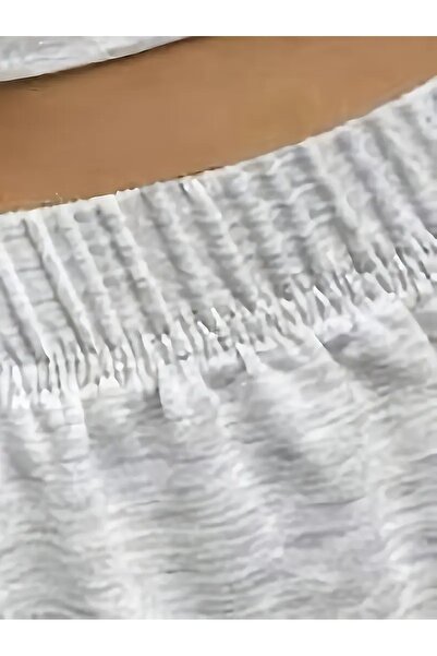 CAONNES Kadın Gri Şort Büyük Beden Battal Eşofman Altı Spor Rahat Giyim Kaliteli Şık Görünüm ŞAH MODAppoo