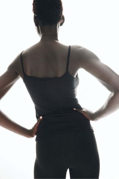 H&M Microfibre strappy top