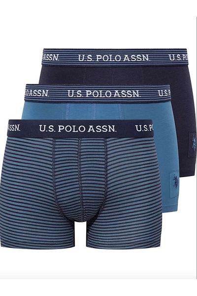 U.S. Polo Assn. Άνδρας, Αδειοδοτημένος, USPA, Σετ Boxer 3 τεμαχίων (Κουτί)