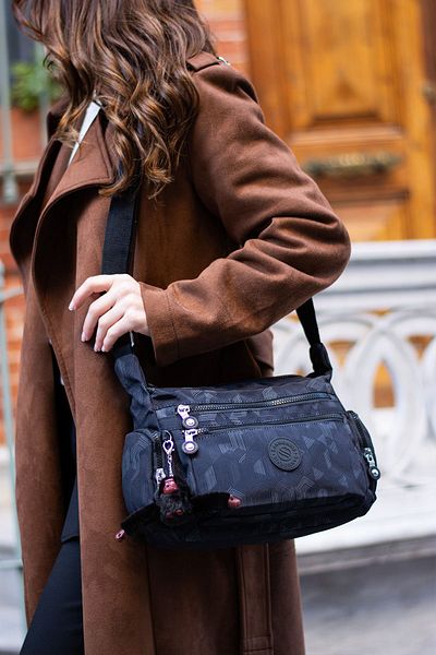 H&D COLLECTİON Geantă de umăr și crossbody cu curea lungă din țesătură Kılinkır, impermeabilă, cu mai multe compartimente, unisex 3007