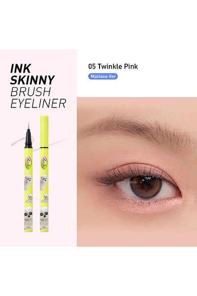 PERIPERA Peripera Ink Fine Brush Eyeliner Pencil - 05 Twinkle Pink