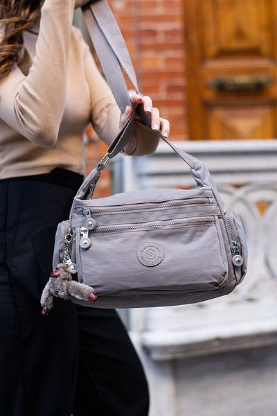 H&D COLLECTİON Unisex Αδιάβροχο ύφασμα πολλαπλών διαμερισμάτων με μακρύ λουράκι και τσάντα ώμου 3007