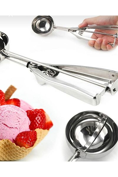 holy Steel Stainless Ice Cream Cookie Halva Presentation Spoon