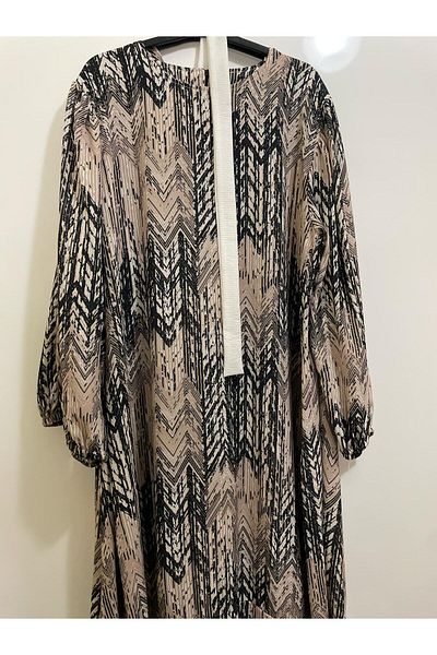 Asel Scarf New Season Thin Crepe Dress