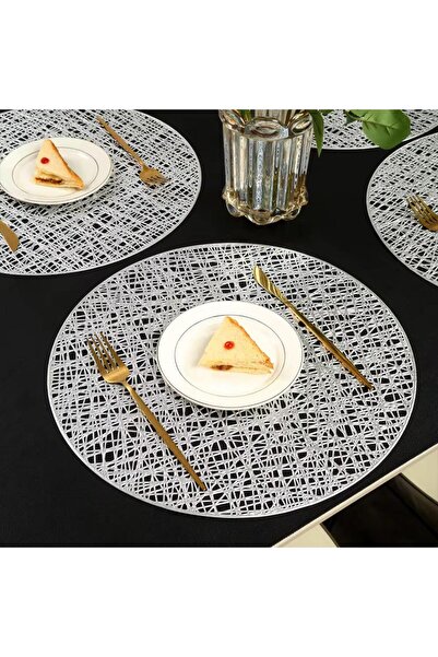 PEKİBU Lateks 6'lı Yuvarlak Supla Halatlı Gümüş