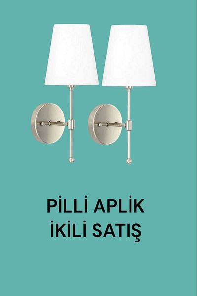 BSA LIGHTING (2 Pieces) White Ajablu Modern Regular Chrome Single Double Sale