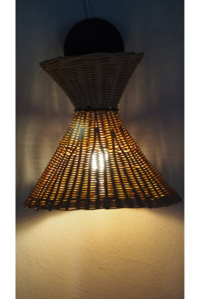 rattam Modern ve Klasik Rattan Aplik - Huş Detaylı, El Yapımı