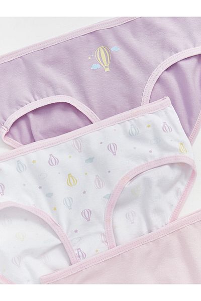 LC Waikiki New Season Printed Girl's Panties 3 Pack - S57738Z4