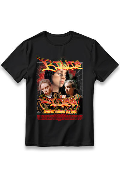 EZG Business Tricou cu imprimeu model Billie Eilish „Dont Smile At Me”, 100% ...