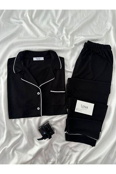 Lena Homewears Σετ πιτζάμες με κοντό μανίκι Lena Yumoş Piping