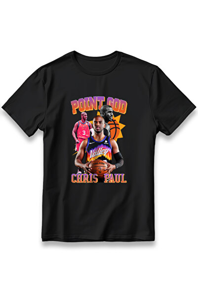 EZG Business Μπλουζάκι Unisex Oversize Chris Paul Point God από 100% βαμβάκι ...