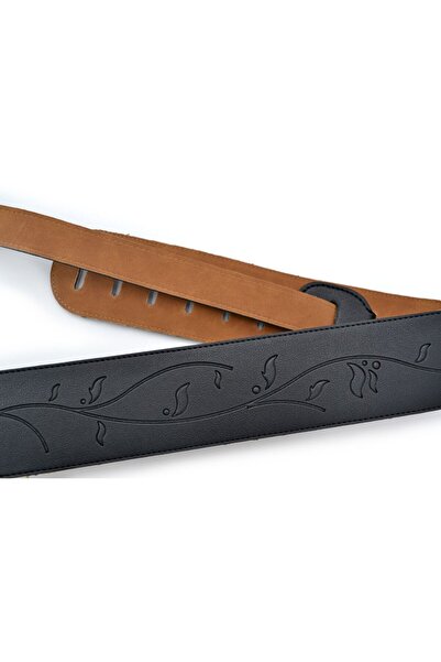 IBANEZ Gstl60-Bk Synthetic Leather Strap - Guitar Strap