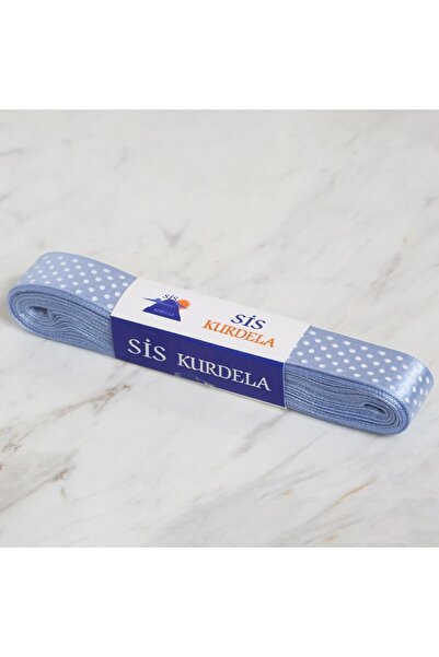 N&M STORE شريط منقط من الساتان الأزرق بطول 2 سم 10 متر من لورين كرافتس