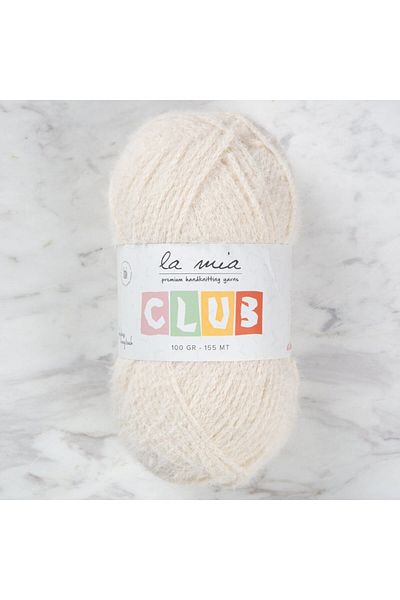 Ethab Ticaret La Mia Club Cream Hand Knitting Lanyard - 603