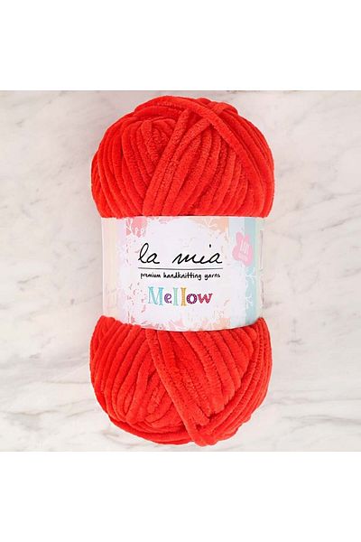 La Mia Yarn La Mia Mellow Red Hand Knitting Lanyard - 911
