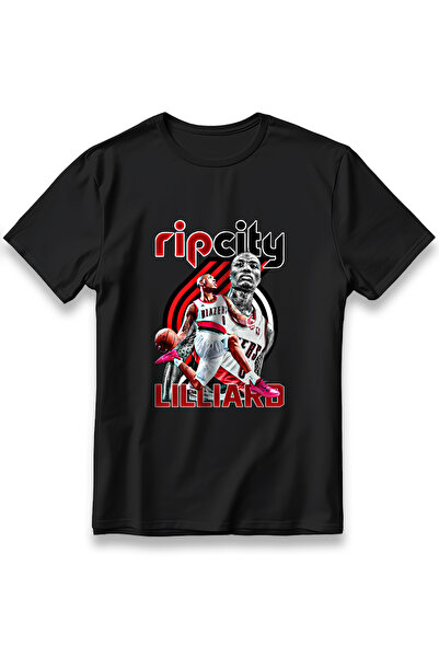 EZG Business Μπλουζάκι Rip City Lilliard Oversize Unisex από 100% βαμβάκι με ...