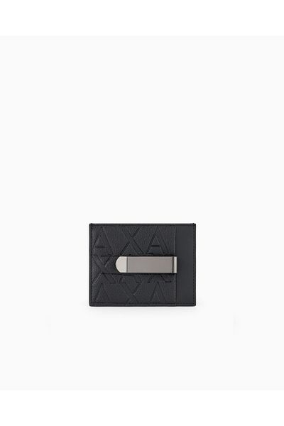 Armani Exchange Men's Black Wallet with Money Clip Xm 000880   Af12133-Uc001