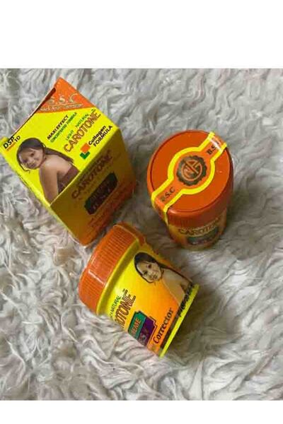 Carotone كريم تفتيح البشرة بتركيبة الكولاجين كاروتون 30 مل ثلاث قطع