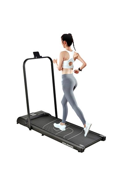 Sparnod Fitness Sth-3005 Walking Pad Foldable Treadmill For Home - No Installation Required | 1 Year Warranty