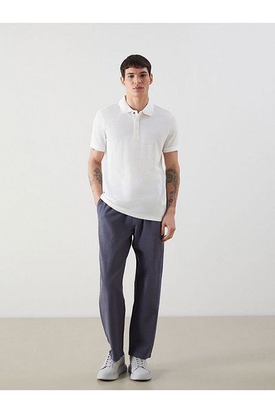 LC Waikiki Νέα σεζόν Polo Collar Ανδρικό Tisort με κοντό μανίκι - S5EI28Z8