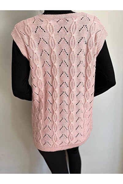 Çeyizcim Pink Knitwear Knit Vest