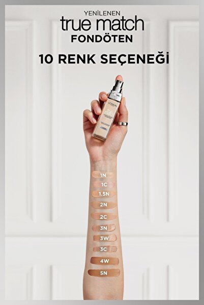 L'Oreal Paris كريم أساس True Match Caring - 2C ذو لون سفلي بارد