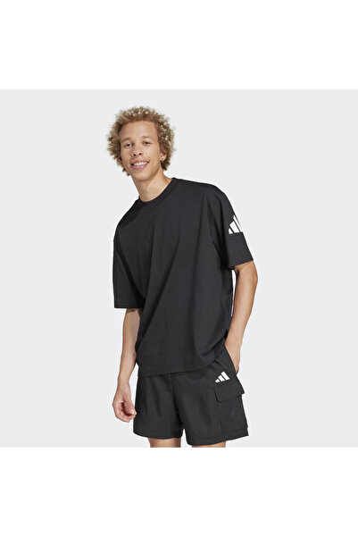 adidas M Sj T Черно-бяла мъжка тениска JF3615